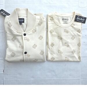 Snoop Dogg XL Bandana Paisley Varsity Y2K Jacket & Tee Set West Coast Streetwear